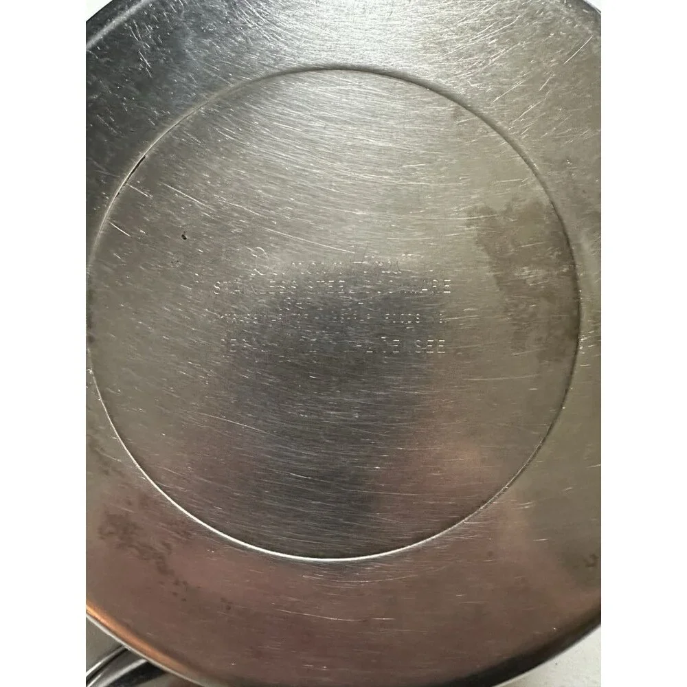 DUNCAN HINES SAUCE PAN POT AND LID‎ 3 PLY 18-8 STAINLESS STEEL 1 QT VERY GOOD